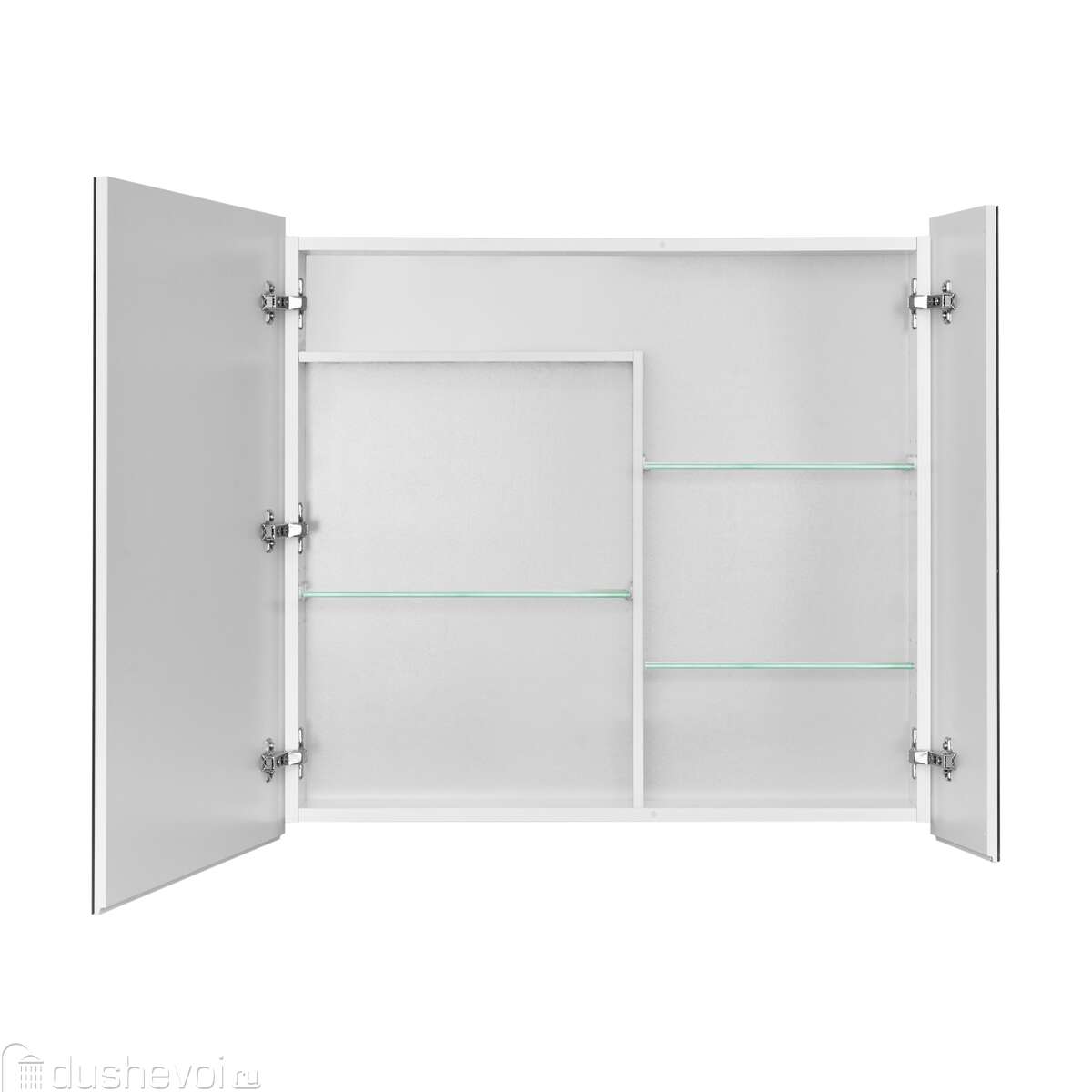 Зеркальный шкаф Акватон Лондри 80 см, белый, 1A267202LH010